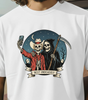 Best Undeadies Cowboy & Grim Reaper T-Shirt, Western Skeleton Graphic Tee