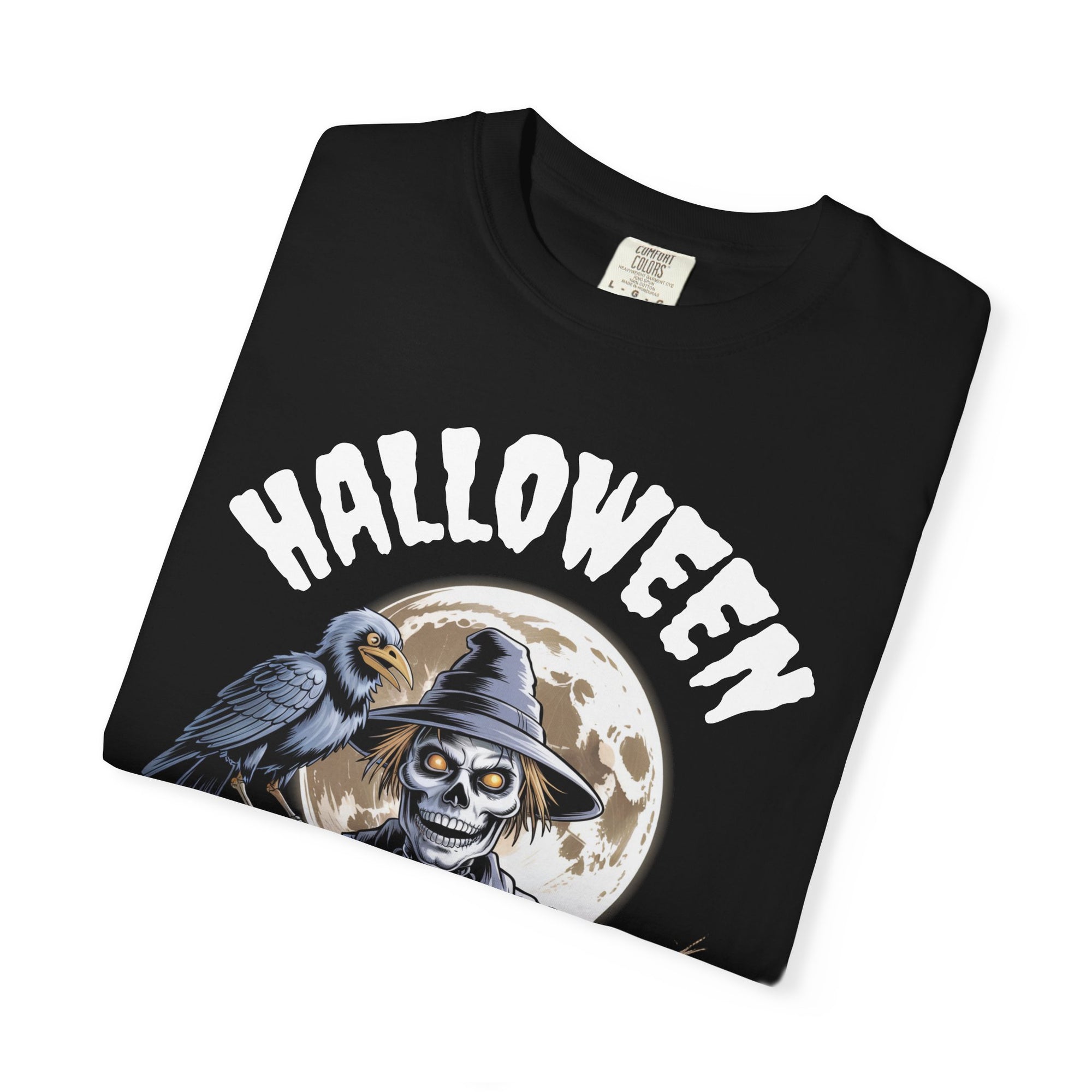 Skeleton Scarecrow with Crow – DarkWildWest Unisex T-Shirt