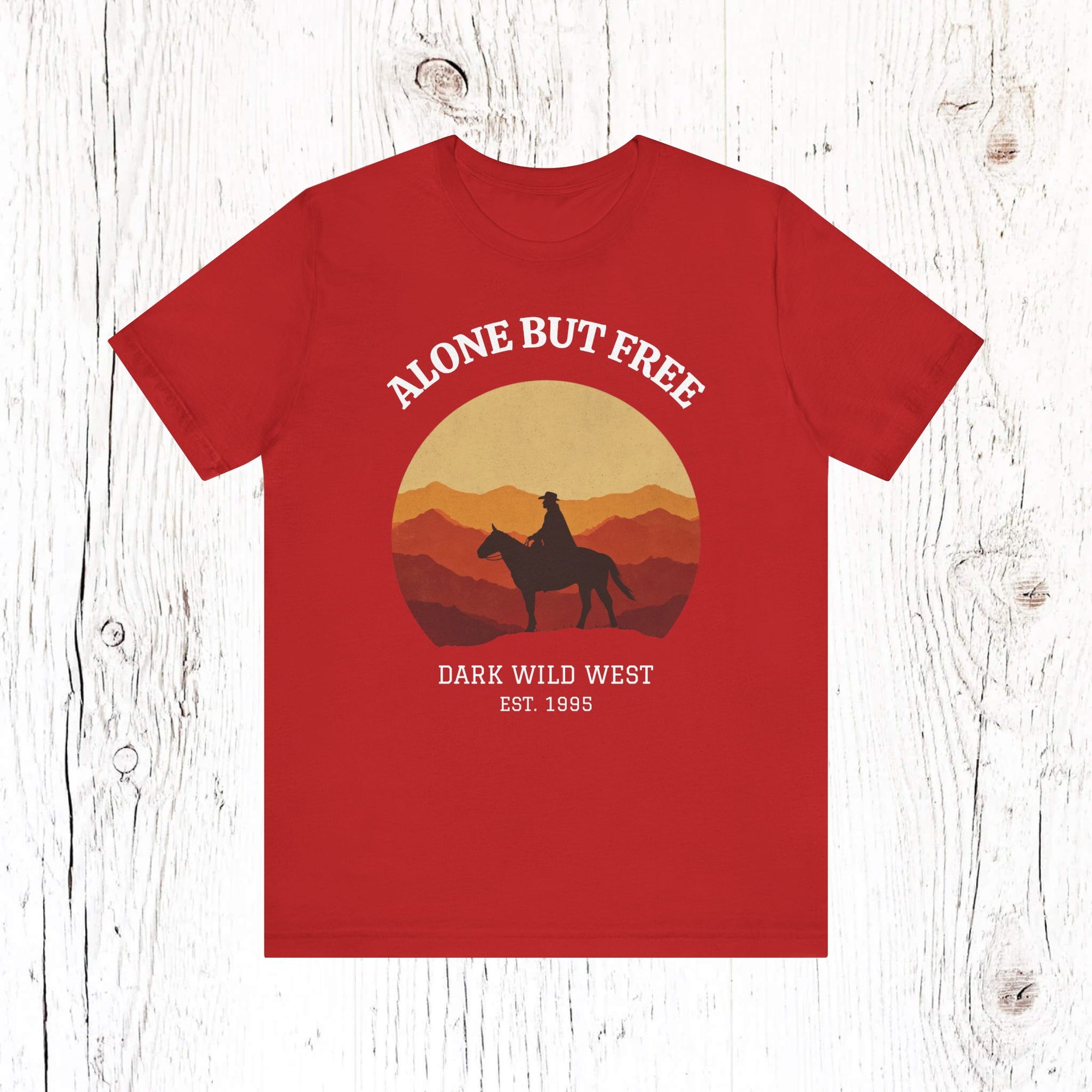 Ride Into the Sunset Cowboy - DarkWildWest Unisex T-Shirt