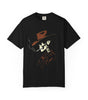 Smoking Skeleton Cowboy Graphic Tee – DarkWildWest Unisex T-Shirt