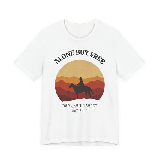 Ride Into the Sunset Cowboy - DarkWildWest Unisex T-Shirt