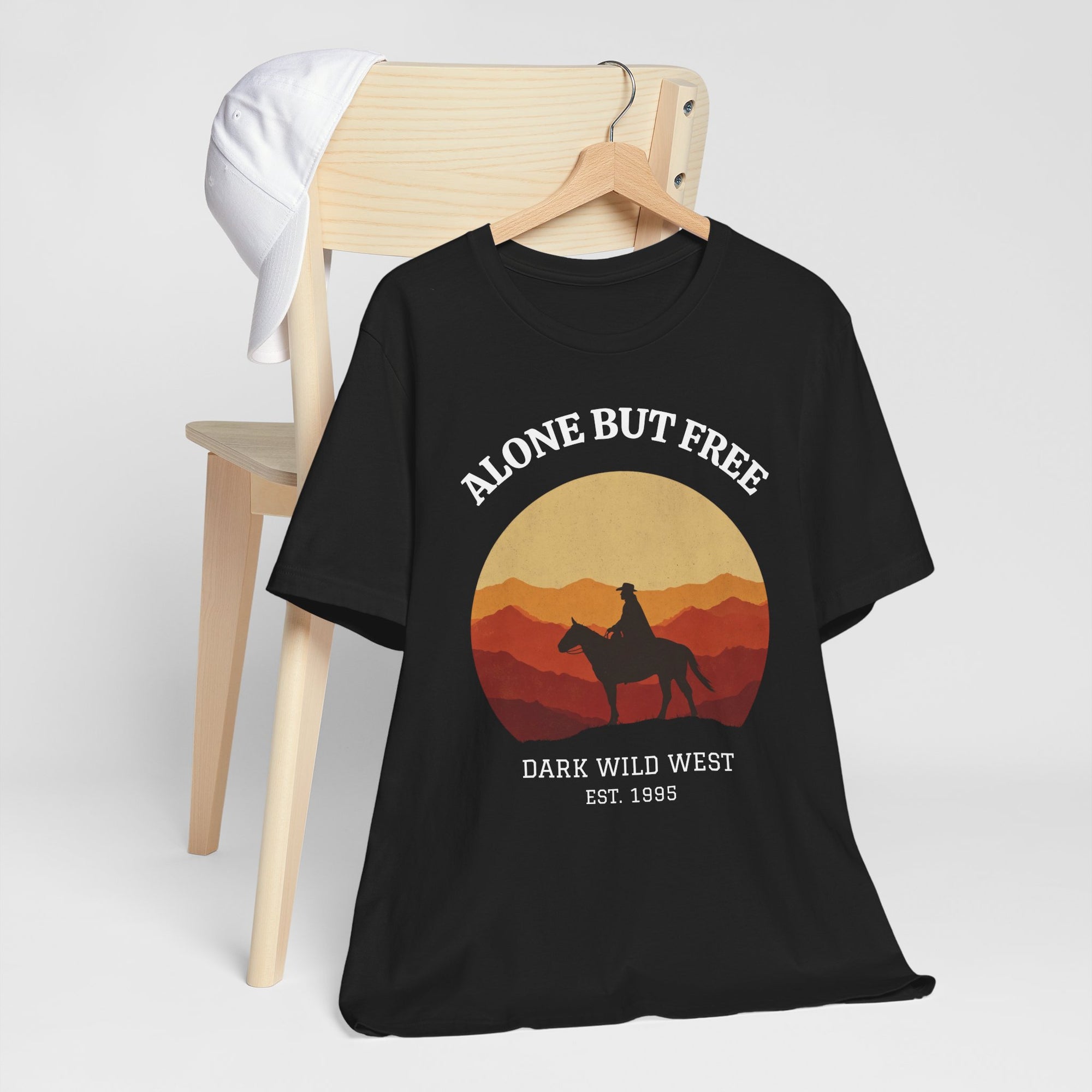 Ride Into the Sunset Cowboy - DarkWildWest Unisex T-Shirt