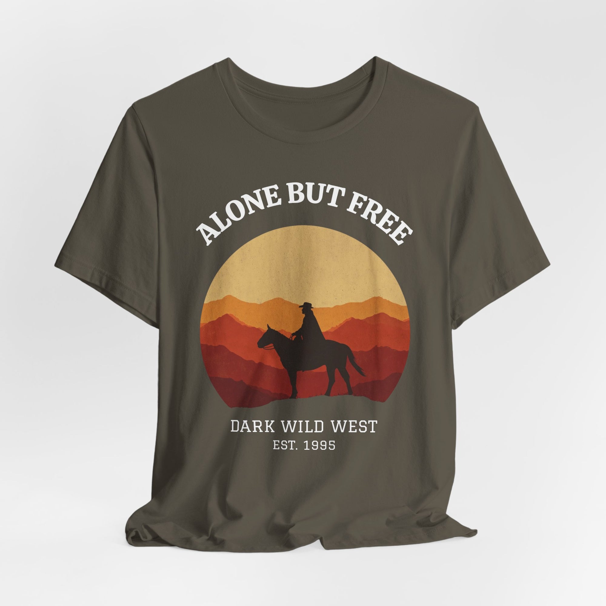 Ride Into the Sunset Cowboy - DarkWildWest Unisex T-Shirt