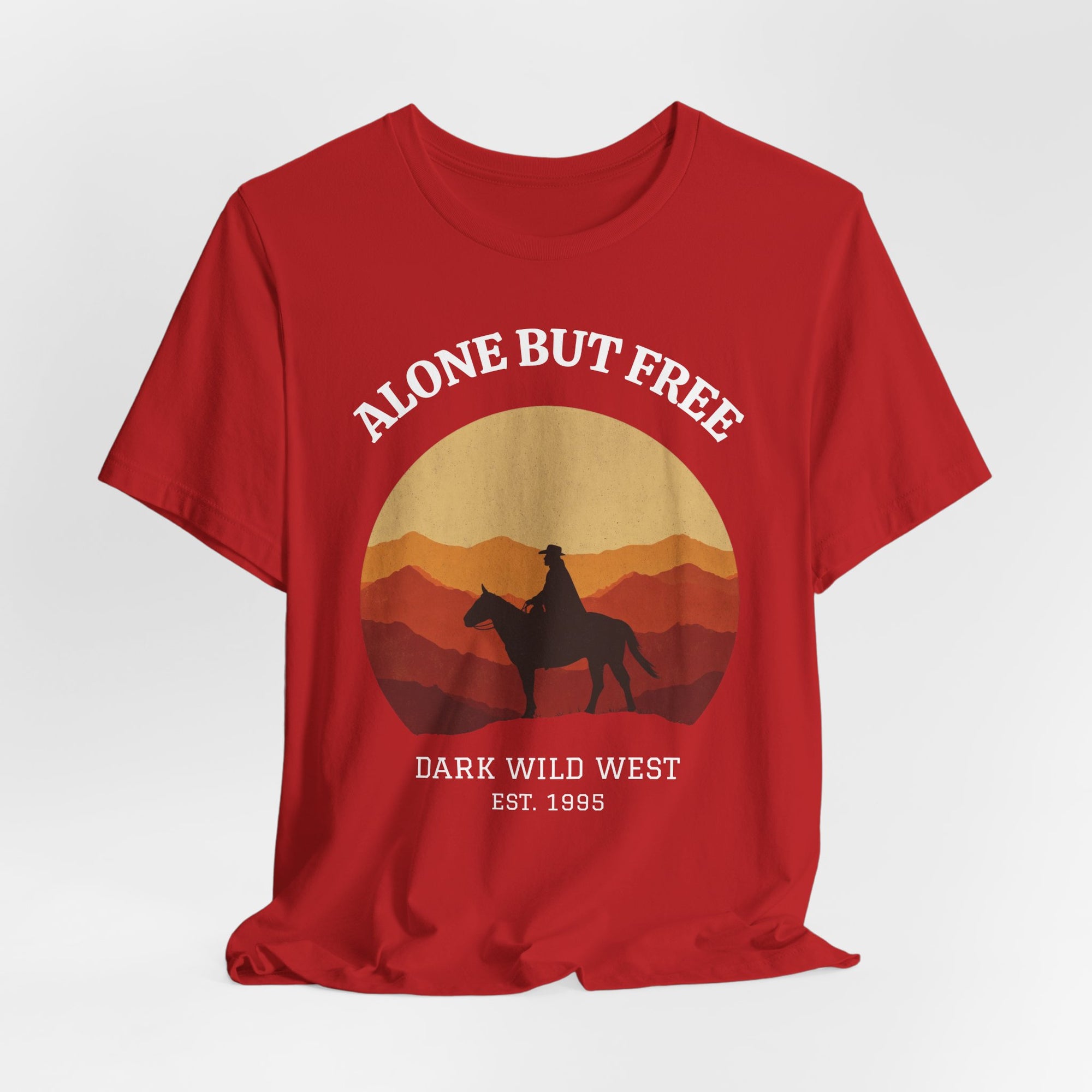 Ride Into the Sunset Cowboy - DarkWildWest Unisex T-Shirt