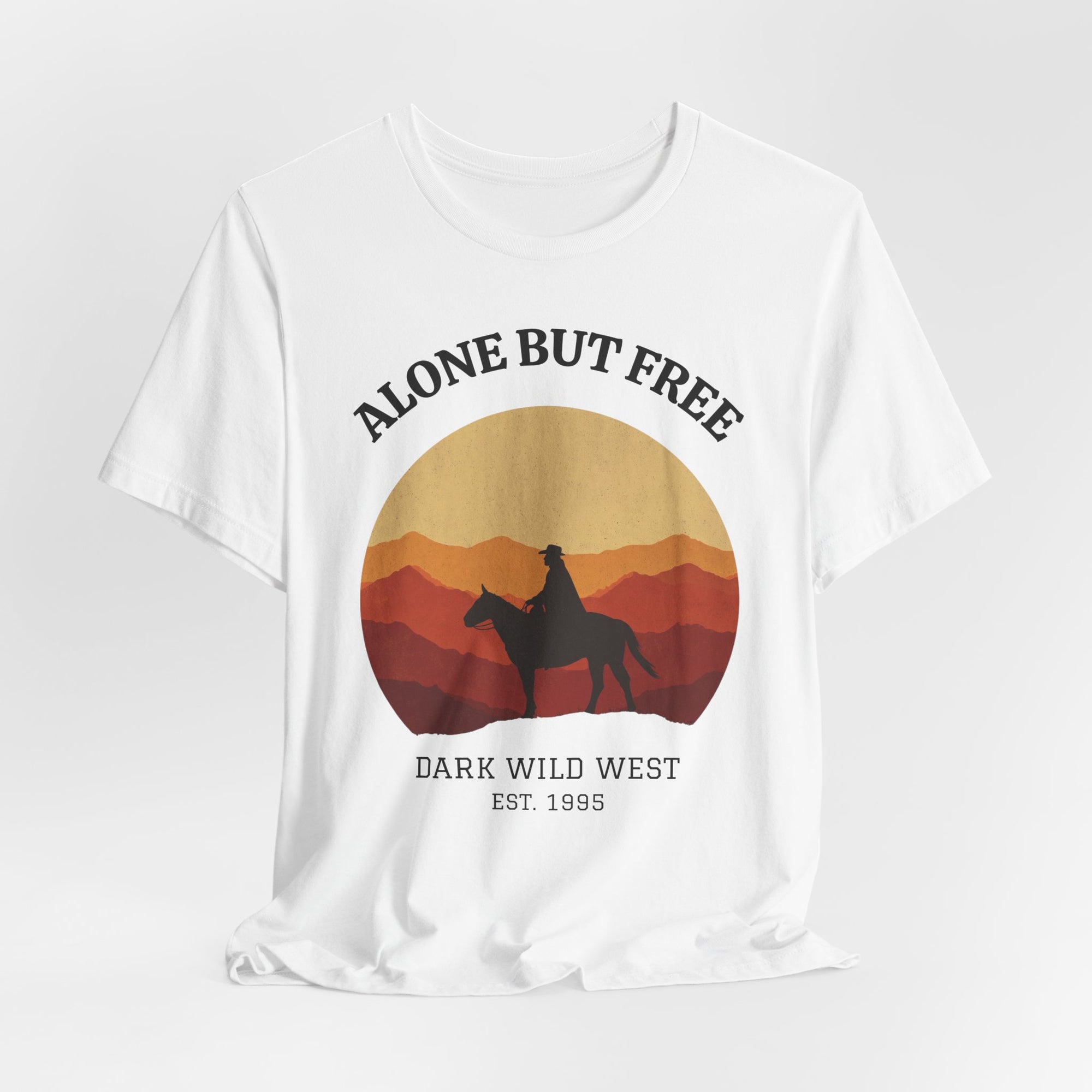 Ride Into the Sunset Cowboy - DarkWildWest Unisex T-Shirt