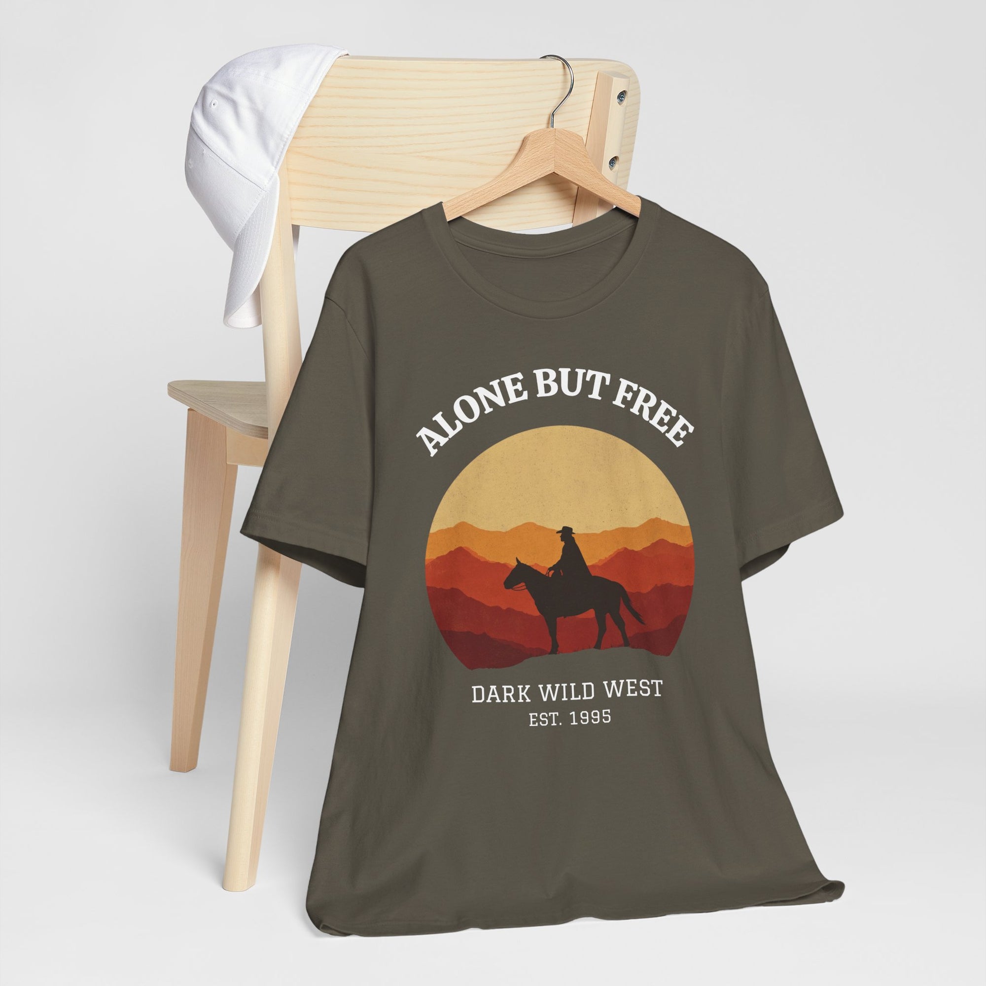 Ride Into the Sunset Cowboy - DarkWildWest Unisex T-Shirt