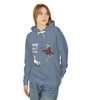 Hey! That’s My Leg! Funny Skeleton Cowboy Hoodie - Western Goose Halloween Sweatshirt