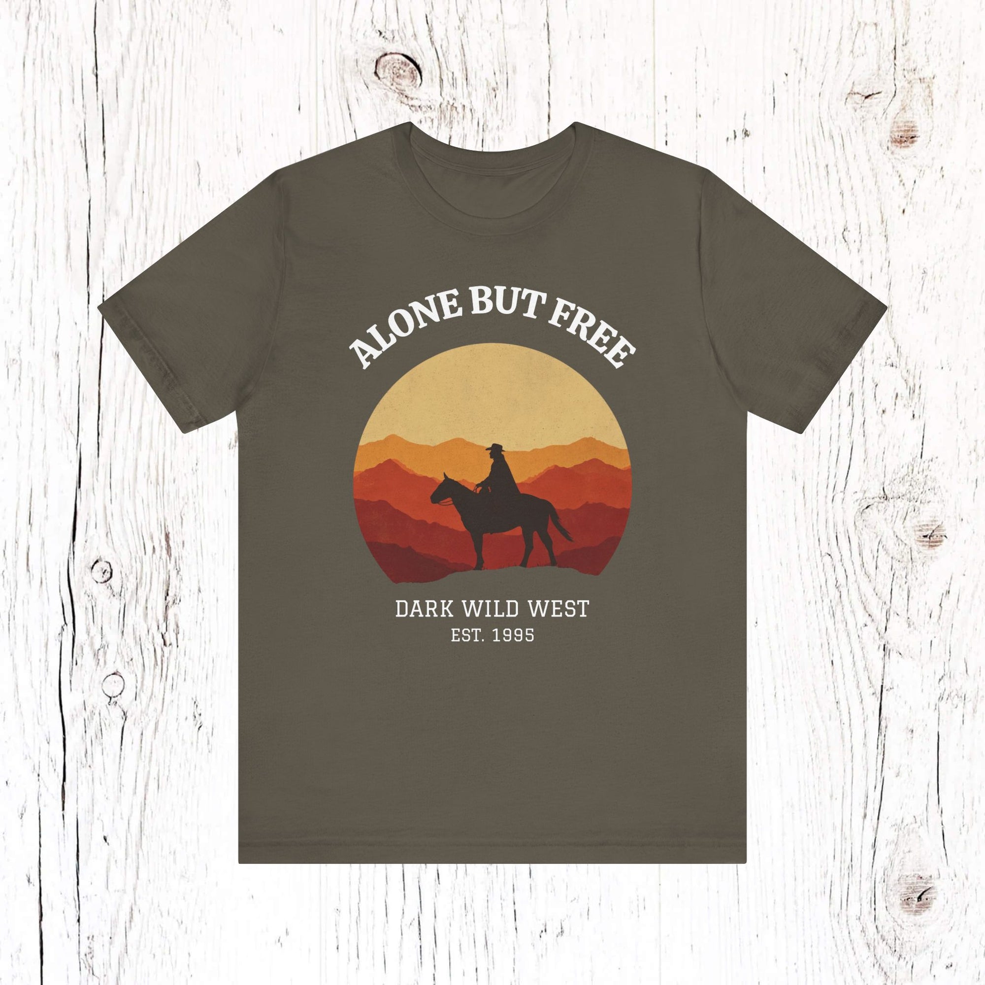 Ride Into the Sunset Cowboy - DarkWildWest Unisex T-Shirt