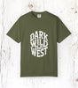 Dark Wild West Skull Logo T-Shirt - Western Outlaw Streetwear Tee