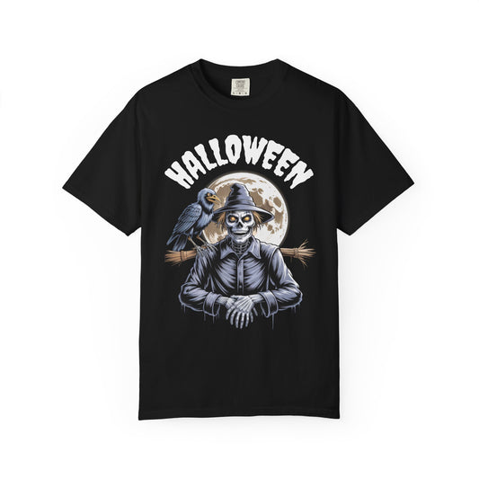 Skeleton Scarecrow with Crow – DarkWildWest Unisex T-Shirt
