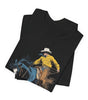 Ride A Cowboy Streetwear Graphic Tee – DarkWildWest Unisex T-Shirt