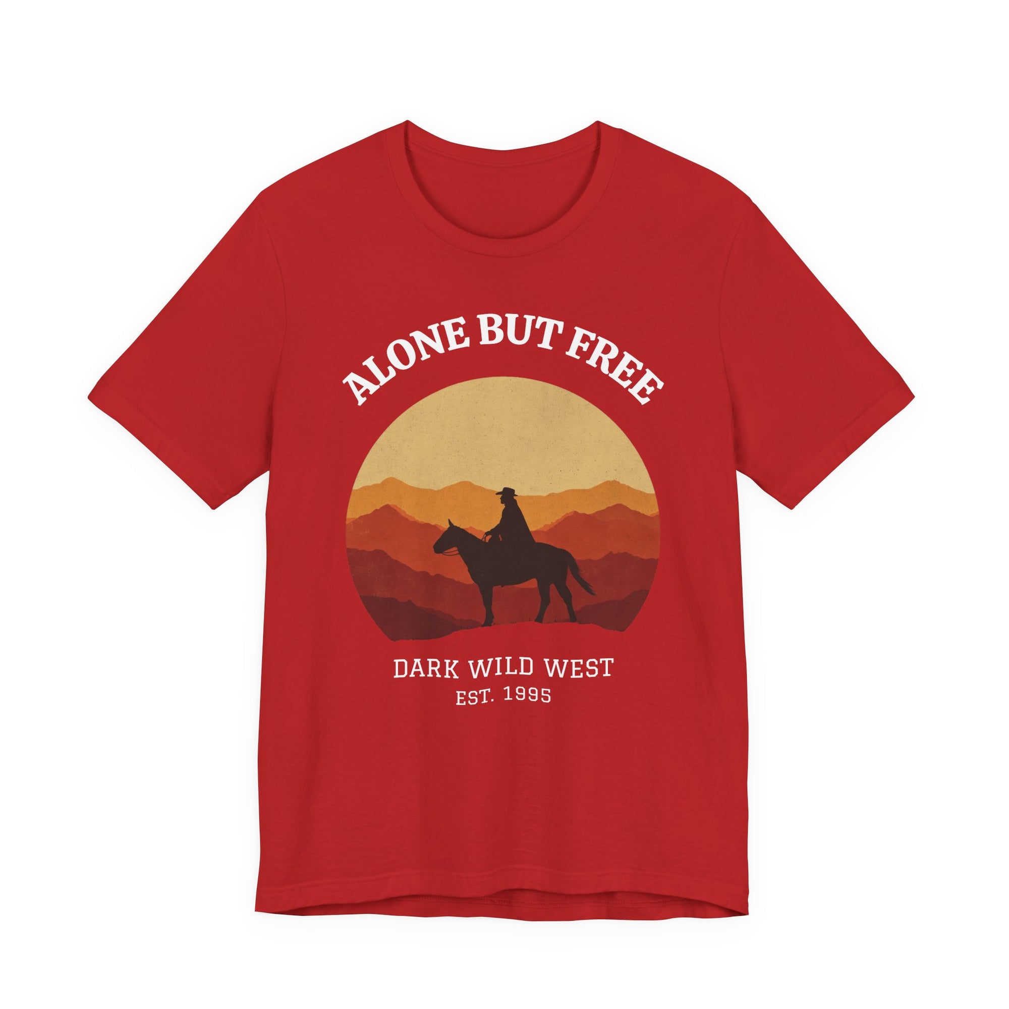 Ride Into the Sunset Cowboy - DarkWildWest Unisex T-Shirt