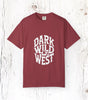Dark Wild West Skull Logo T-Shirt - Western Outlaw Streetwear Tee