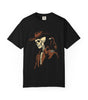 Skeleton Cowboy with Crow Graphic Tee – DarkWildWest Unisex T-Shirt