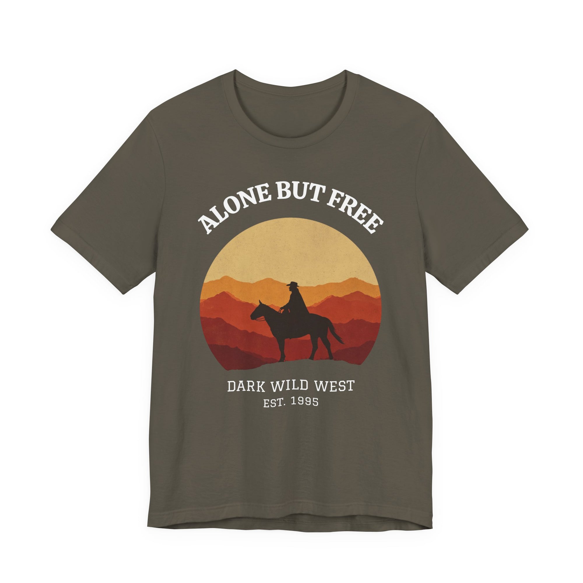 Ride Into the Sunset Cowboy - DarkWildWest Unisex T-Shirt
