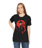 Skeleton Cowboy with Horse & Crow – DarkWildWest Unisex T-Shirt