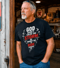 God Didn't Calm the Storm He Taught Me to Ride Through It | Christian Faith T-Shirt