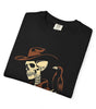 Skeleton Cowboy with Crow Graphic Tee – DarkWildWest Unisex T-Shirt