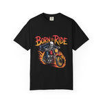 Born to Ride Skeleton Biker – DarkWildWest Unisex T-Shirt