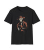 Skeleton Cowboy Playing Guitar – DarkWildWest Unisex T-Shirt