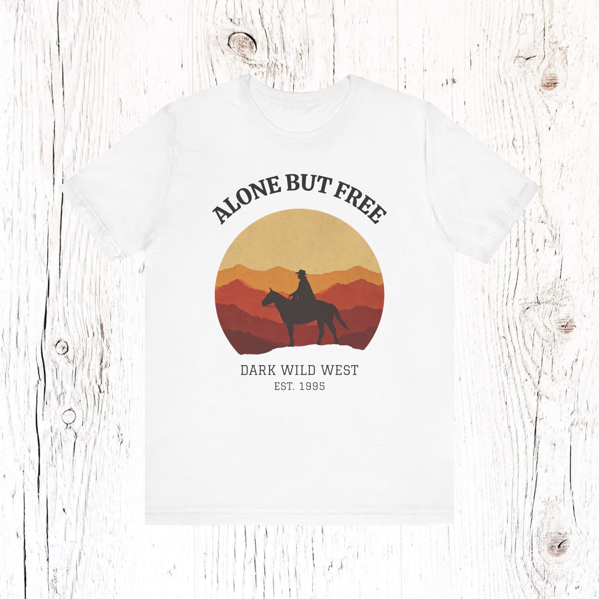 Ride Into the Sunset Cowboy - DarkWildWest Unisex T-Shirt