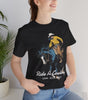Ride A Cowboy Streetwear Graphic Tee – DarkWildWest Unisex T-Shirt