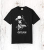 Outlaw Skeleton Cowboy with Raven - DarkWildWest Unisex T-Shirt