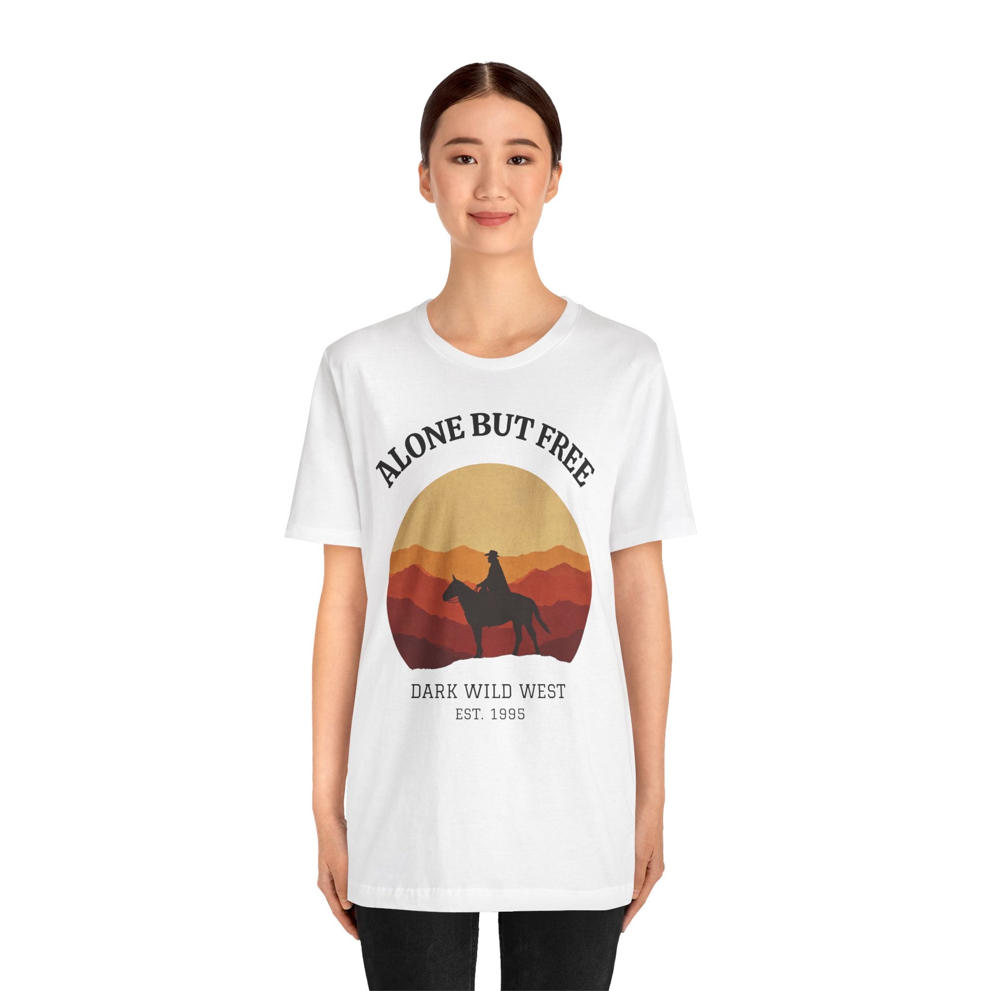 Ride Into the Sunset Cowboy - DarkWildWest Unisex T-Shirt