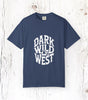 Dark Wild West Skull Logo T-Shirt - Western Outlaw Streetwear Tee