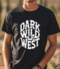 Dark Wild West Skull Logo T-Shirt - Western Outlaw Streetwear Tee