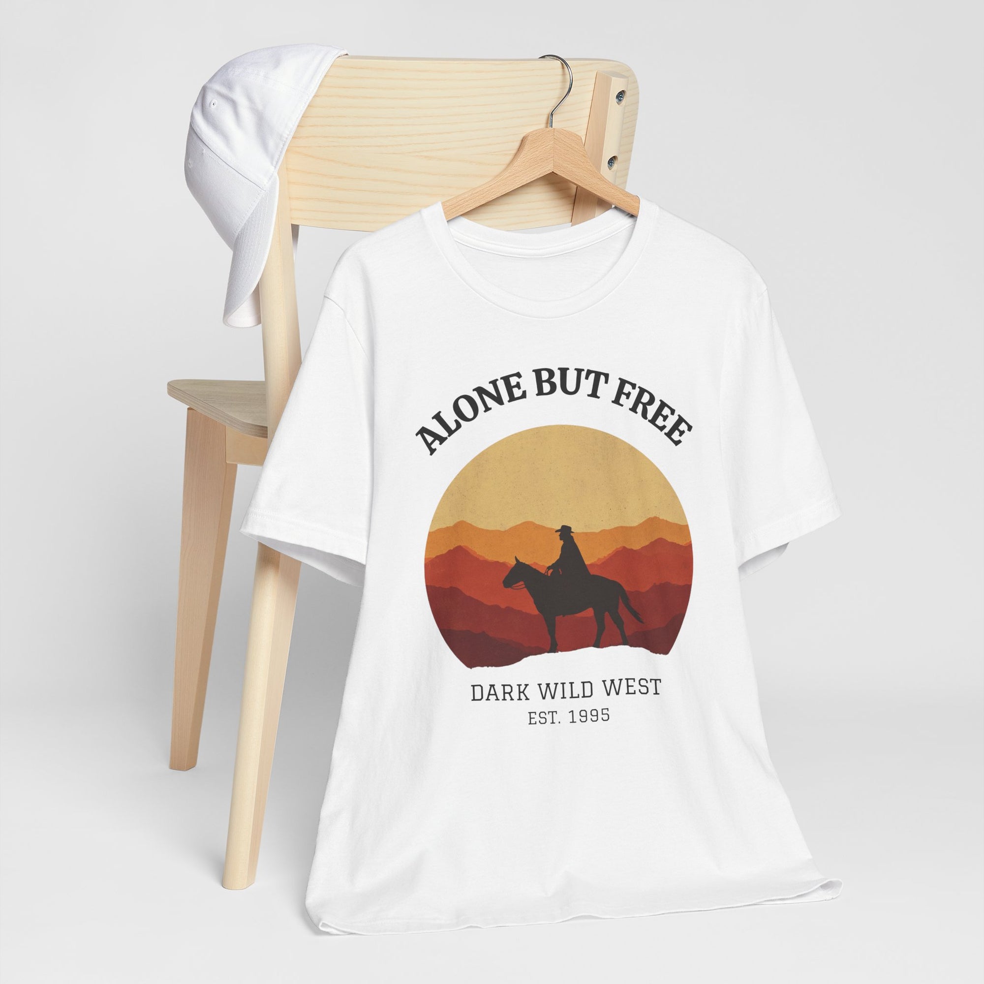 Ride Into the Sunset Cowboy - DarkWildWest Unisex T-Shirt