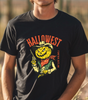 Pumpkin Gunslinger Halloween Cowboy T-Shirt – Dark Wild West Outlaw Style