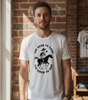 Too Dead To Care - Too Tired To Quit Shirt, Skeleton Cowboy Coffee Tee