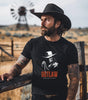 Outlaw Skeleton Cowboy Graphic Tee - DarkWildWest Unisex T-Shirt