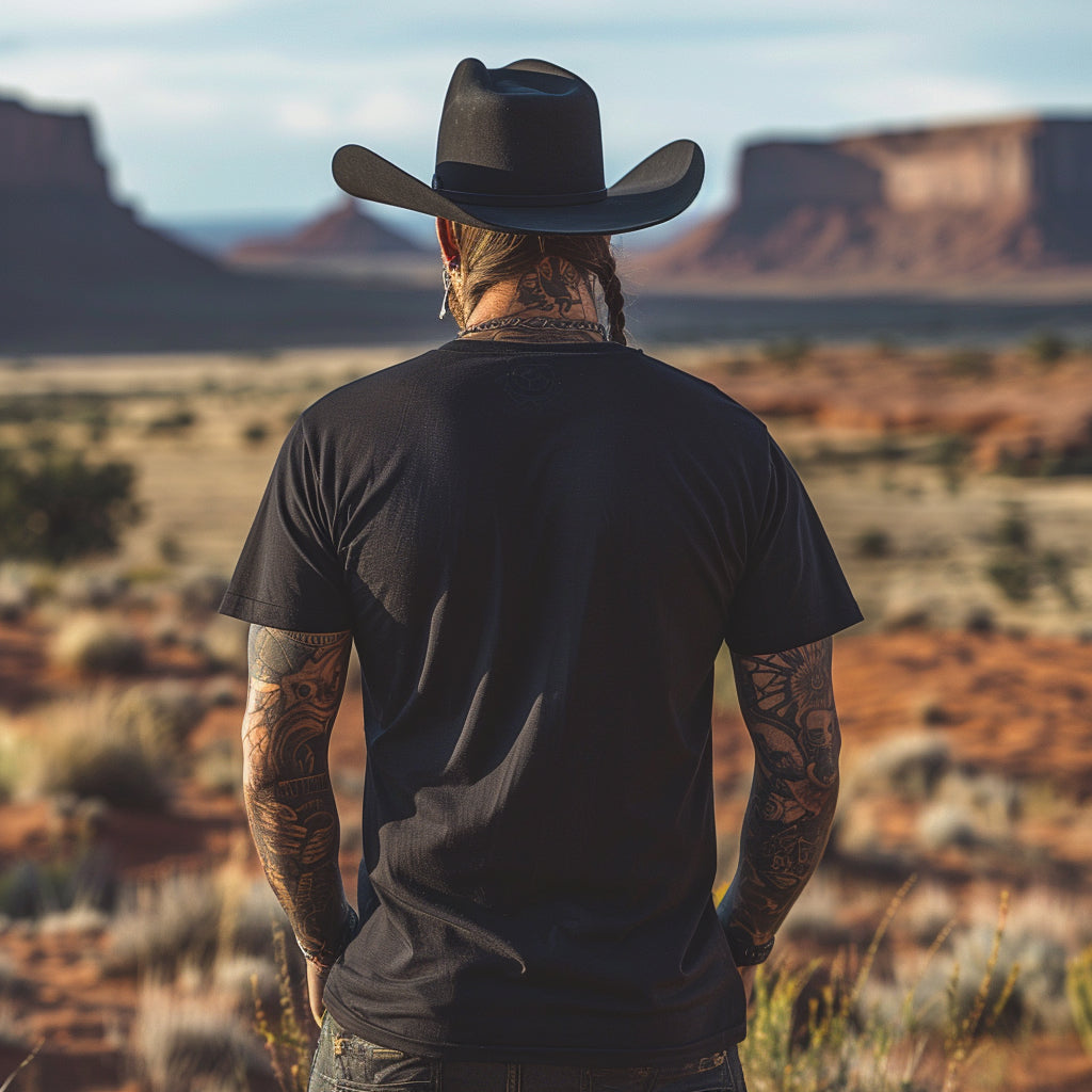 The Reaper - Grim Gothic Outlaw - DarkWildWest Unisex T-Shirt