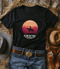 Ride Into the Sunset Cowboy - DarkWildWest Unisex T-Shirt
