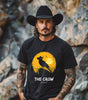 The Crow Cowboy Sunset – DarkWildWest Unisex T-Shirt