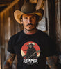 Reaper Cowboy Grim – DarkWildWest Unisex T-Shirt