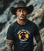 Raven Cowboy Shadow – DarkWildWest Unisex T-Shirt