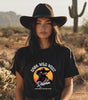 Raven Cowboy Shadow – DarkWildWest Unisex T-Shirt