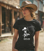 Outlaw Skeleton Cowboy with Raven - DarkWildWest Unisex T-Shirt