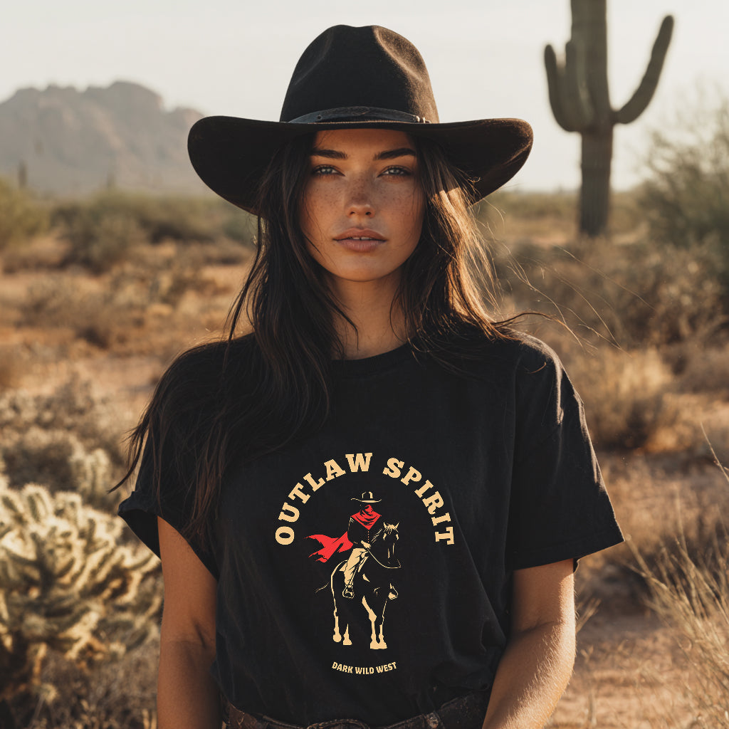 Ride Alone Fear None Cowboy - DarkWildWest Unisex T-Shirt