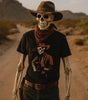 Skeleton Cowboy Playing Guitar – DarkWildWest Unisex T-Shirt