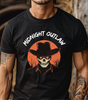 Midnight Outlaw Skull Cowboy T-Shirt – Dark Western Halloween Tee