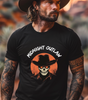 Midnight Outlaw Skull Cowboy T-Shirt – Dark Western Halloween Tee