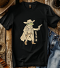Hop or Die Frog Cowboy T-Shirt - Funny Western Outlaw Tee